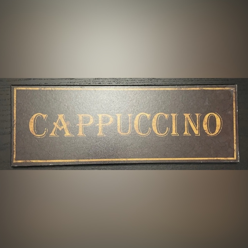 "Cappuccino" wooden wall decorations for cafe themed rooms